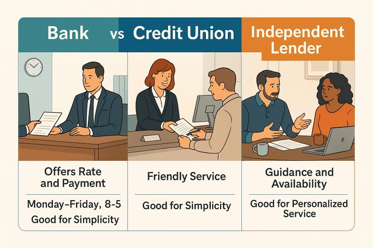 Bank vs Credit Union vs Independent Lender: Which Is Right for You?